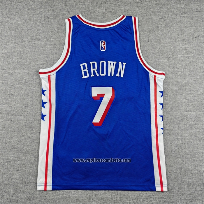 Camiseta Nino Philadelphia 76ers Jaylen Brown NO 7 Icon 2025-26 Azul
